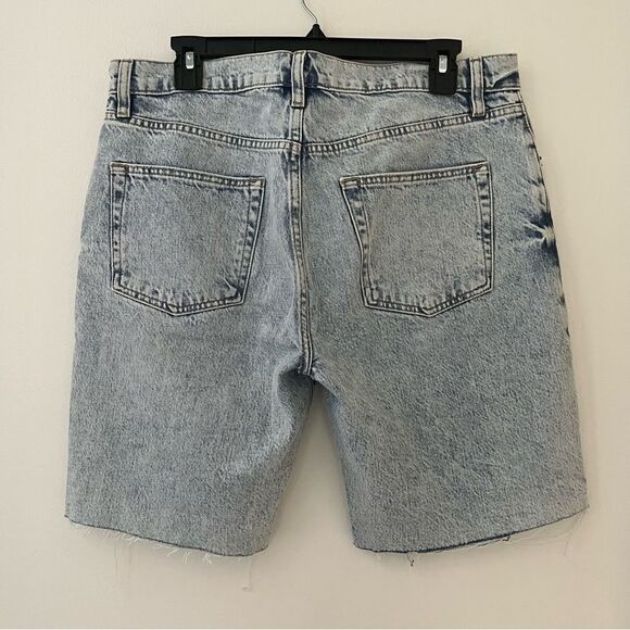 Frame Denim Le Slouch Bermuda Shorts Light Acid Wash Size 28 NWT - Picture 7 of 7
